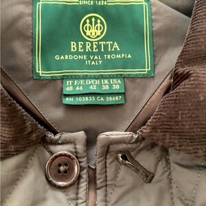 Quilted Baretta Men's Jacket Size 38